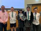 Vice President Derek Anderson presents the winners Oakbank Primary School, Perth